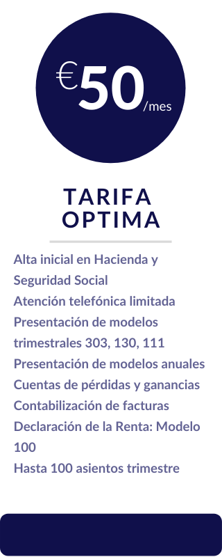 Tarifas para Autónomos optima