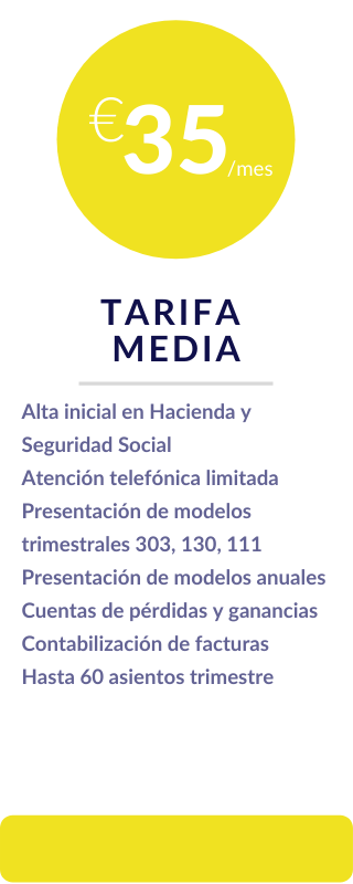 Tarifas para Autónomos media