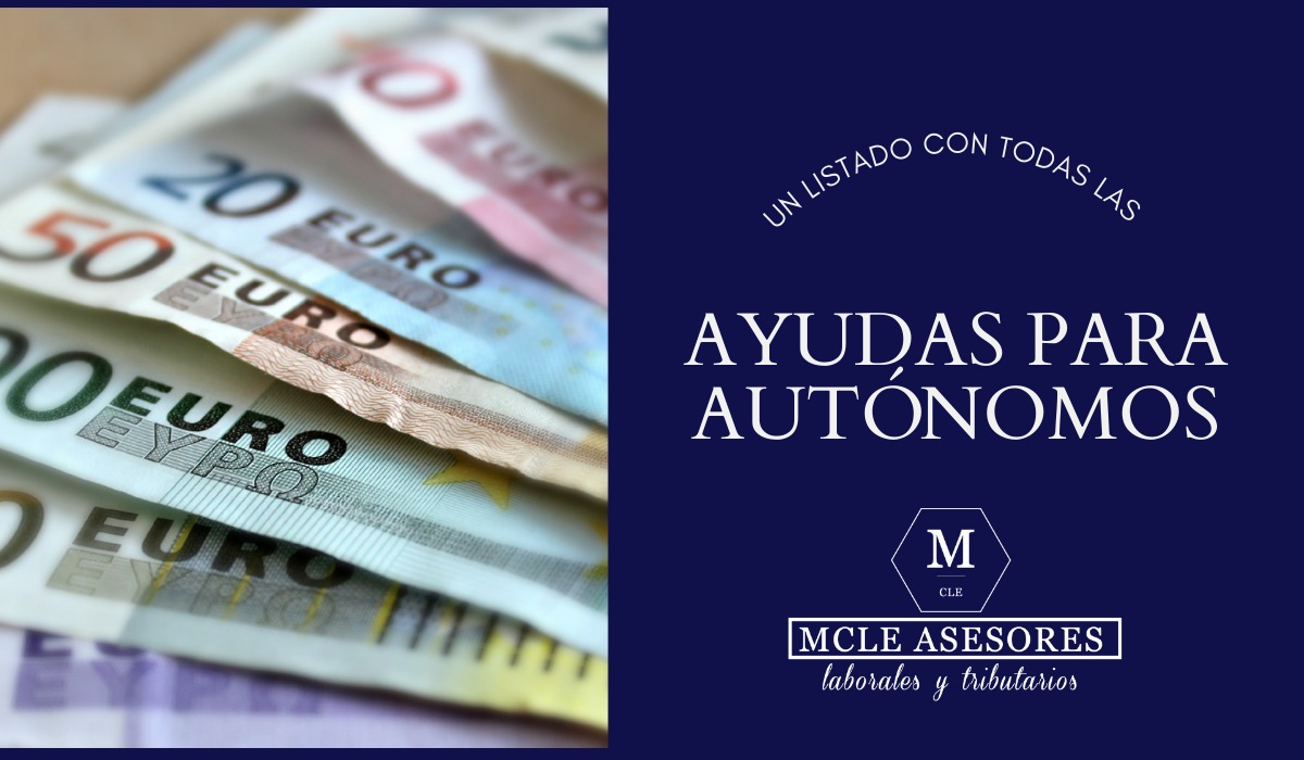 un listado con ayudas para autónomos